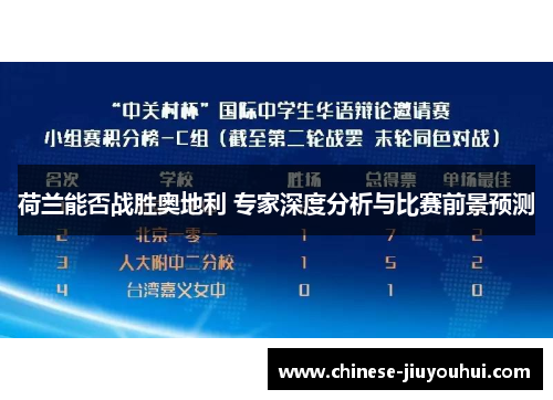 荷兰能否战胜奥地利 专家深度分析与比赛前景预测